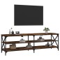 vidaXL Mobile TV Rovere Fumo 160x40x50 cm in Legno Multistrato