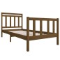 vidaXL Giroletto Miele in Legno Massello 90x190 cm 3FT6 Single