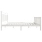 vidaXL Giroletto Bianco in Legno Massello 120x190 cm 4FT Small Double vidaXL Giroletto Bianco in Legno Massello 120x190 cm 4FT Small Double