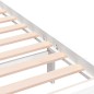 vidaXL Giroletto Bianco in Legno Massello 120x190 cm 4FT Small Double vidaXL Giroletto Bianco in Legno Massello 120x190 cm 4FT Small Double