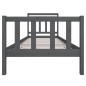vidaXL Giroletto Grigio in Legno Massello 90x190 cm 3FT6 Single vidaXL Giroletto Grigio in Legno Massello 90x190 cm 3FT6 Single