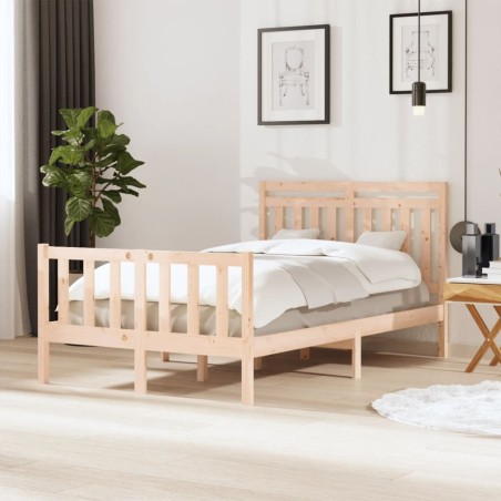 vidaXL Giroletto in Legno Massello 120x190 cm 4FT Small Double