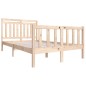 vidaXL Giroletto in Legno Massello 120x190 cm 4FT Small Double vidaXL Giroletto in Legno Massello 120x190 cm 4FT Small Double