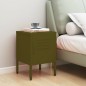 vidaXL Comodino Verde Oliva 35x35x51 cm in Acciaio vidaXL Comodino Verde Oliva 35x35x51 cm in Acciaio