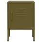 vidaXL Comodino Verde Oliva 35x35x51 cm in Acciaio vidaXL Comodino Verde Oliva 35x35x51 cm in Acciaio