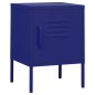 vidaXL Comodino Blu Marino 35x35x51 cm in Acciaio vidaXL Comodino Blu Marino 35x35x51 cm in Acciaio