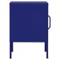 vidaXL Comodino Blu Marino 35x35x51 cm in Acciaio vidaXL Comodino Blu Marino 35x35x51 cm in Acciaio