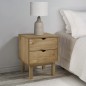 vidaXL Comodino OTTA 46x39,5x57 cm in Legno Massello di Pino vidaXL Comodino OTTA 46x39,5x57 cm in Legno Massello di Pino