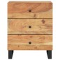 vidaXL Comodino 50x33x62 cm Legno Massello Acacia e Legno Multistrato vidaXL Comodino 50x33x62 cm Legno Massello Acacia e Legno Multistrato