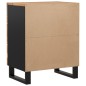 vidaXL Comodino 50x33x62 cm Legno Massello Acacia e Legno Multistrato vidaXL Comodino 50x33x62 cm Legno Massello Acacia e Legno Multistrato
