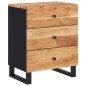 vidaXL Comodino 50x33x62 cm Legno Massello Acacia e Legno Multistrato vidaXL Comodino 50x33x62 cm Legno Massello Acacia e Legno Multistrato