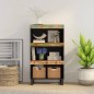 vidaXL Credenza 60x33x107 cm in Legno Massello di Recupero