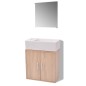 Mobili da Bagno e Lavandino Set 3 pz Beige Mobili da Bagno e Lavandino Set 3 pz Beige