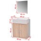 Mobili da Bagno e Lavandino Set 3 pz Beige Mobili da Bagno e Lavandino Set 3 pz Beige