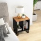 vidaXL Tavolino 40x31x46 cm Legno Massello Acacia e Legno Multistrato vidaXL Tavolino 40x31x46 cm Legno Massello Acacia e Legno Multistrato
