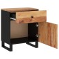 vidaXL Comodino 50x33x60 cm Legno Massello Acacia e Legno Multistrato vidaXL Comodino 50x33x60 cm Legno Massello Acacia e Legno Multistrato