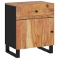 vidaXL Comodino 50x33x60 cm Legno Massello Acacia e Legno Multistrato vidaXL Comodino 50x33x60 cm Legno Massello Acacia e Legno Multistrato