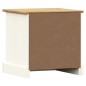vidaXL Comodino VIGO Bianco 42x35x40 cm in Legno Massello di Pino