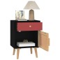 vidaXL Comodini 2 pz Neri 40x30x55 cm in Legno Multistrato vidaXL Comodini 2 pz Neri 40x30x55 cm in Legno Multistrato