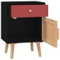 vidaXL Comodini 2 pz Neri 40x30x55 cm in Legno Multistrato vidaXL Comodini 2 pz Neri 40x30x55 cm in Legno Multistrato