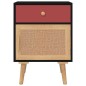 vidaXL Comodini 2 pz Neri 40x30x55 cm in Legno Multistrato vidaXL Comodini 2 pz Neri 40x30x55 cm in Legno Multistrato
