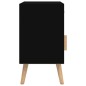 vidaXL Comodini 2 pz Neri 40x30x55 cm in Legno Multistrato vidaXL Comodini 2 pz Neri 40x30x55 cm in Legno Multistrato