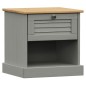 vidaXL Comodino VIGO Grigio 42x35x42 cm in Legno Massello di Pino vidaXL Comodino VIGO Grigio 42x35x42 cm in Legno Massello di Pino
