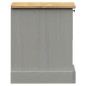 vidaXL Comodino VIGO Grigio 42x35x42 cm in Legno Massello di Pino vidaXL Comodino VIGO Grigio 42x35x42 cm in Legno Massello di Pino
