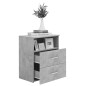 vidaXL Comodino Grigio Cemento 50x32x60 cm vidaXL Comodino Grigio Cemento 50x32x60 cm