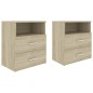 vidaXL Comodini 2 pz Rovere Sonoma 50x32x60 cm vidaXL Comodini 2 pz Rovere Sonoma 50x32x60 cm