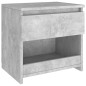 vidaXL Comodino Grigio Cemento 40x30x39 cm in Truciolato vidaXL Comodino Grigio Cemento 40x30x39 cm in Truciolato