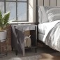 vidaXL Comodini con Gambe in Metallo 2 pz Grigio Lucido 40x30x50 cm vidaXL Comodini con Gambe in Metallo 2 pz Grigio Lucido 40x30x50 cm