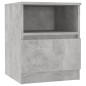 vidaXL Comodino Grigio Cemento 40x40x50 cm in Truciolato vidaXL Comodino Grigio Cemento 40x40x50 cm in Truciolato