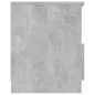 vidaXL Comodino Grigio Cemento 40x40x50 cm in Truciolato vidaXL Comodino Grigio Cemento 40x40x50 cm in Truciolato