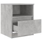 vidaXL Comodino Grigio Cemento 40x40x50 cm in Truciolato vidaXL Comodino Grigio Cemento 40x40x50 cm in Truciolato