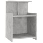 vidaXL Comodino Grigio Cemento 40x35x60 cm in Truciolato vidaXL Comodino Grigio Cemento 40x35x60 cm in Truciolato