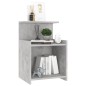 vidaXL Comodino Grigio Cemento 40x35x60 cm in Truciolato vidaXL Comodino Grigio Cemento 40x35x60 cm in Truciolato