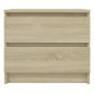 vidaXL Comodino Rovere Sonoma 50x39x43,5 cm in Truciolato vidaXL Comodino Rovere Sonoma 50x39x43,5 cm in Truciolato