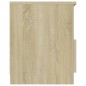 vidaXL Comodino Rovere Sonoma 40x40x50 cm in Truciolato