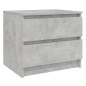 vidaXL Comodini 2pz Grigio Cemento 50x39x43,5 cm in Legno Multistrato vidaXL Comodini 2pz Grigio Cemento 50x39x43,5 cm in Legno Multistrato