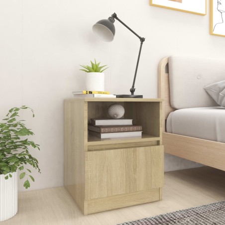 vidaXL Comodini 2 pz Rovere Sonoma 40x40x50 cm in Truciolato
