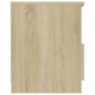 vidaXL Comodini 2 pz Rovere Sonoma 40x40x50 cm in Truciolato vidaXL Comodini 2 pz Rovere Sonoma 40x40x50 cm in Truciolato