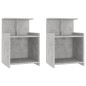 vidaXL Comodini 2pz Grigio Cemento 40x35x60 cm in Legno Multistrato vidaXL Comodini 2pz Grigio Cemento 40x35x60 cm in Legno Multistrato