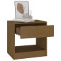 vidaXL Comodino 40x31x40 cm Marrone Miele Legno Massello di Pino vidaXL Comodino 40x31x40 cm Marrone Miele Legno Massello di Pino