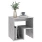 vidaXL Comodino Grigio Cemento 40x30x40 cm in Truciolato vidaXL Comodino Grigio Cemento 40x30x40 cm in Truciolato