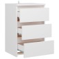 vidaXL Comodini 2 pz Bianco Lucido 40x35x62,5 cm in Truciolato vidaXL Comodini 2 pz Bianco Lucido 40x35x62,5 cm in Truciolato