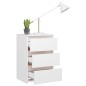 vidaXL Comodini 2 pz Bianco Lucido 40x35x62,5 cm in Truciolato vidaXL Comodini 2 pz Bianco Lucido 40x35x62,5 cm in Truciolato