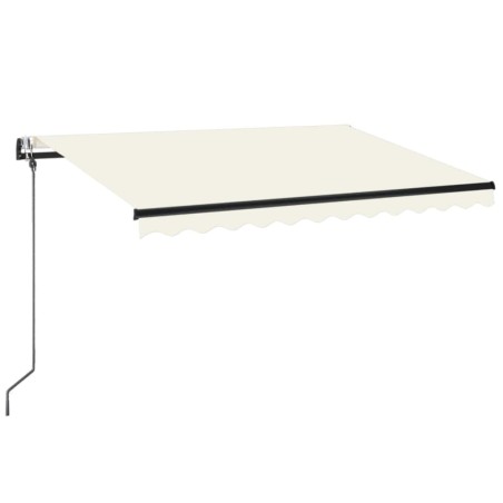 Tenda da Sole Automatica LED e Sensore Vento 350x250 cm Crema