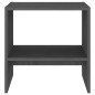vidaXL Comodini 2 pz Grigi 40x30,5x40 cm in Legno Massello di Pino