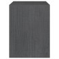 vidaXL Comodini 2 pz Grigi 40x30,5x40 cm in Legno Massello di Pino